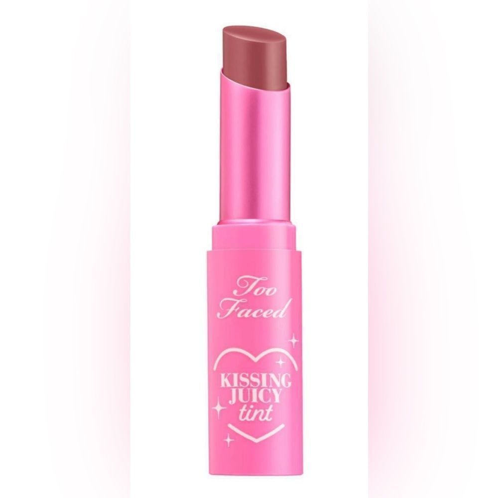 Too Faced Kissing Juicy Tint Lip Balm Cream Soda rosy nude
